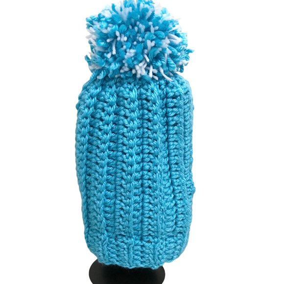 Beanie Chunky with Pom Pom Adult Size Crochet Brand New Handmade - Picture 5 of 6